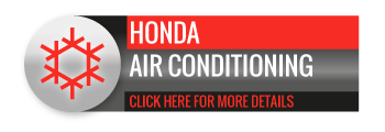 Black, grey and red Honda Air Conditioning call to action button, with image of snowflake