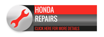 Black, grey and red Honda Repairs call to action button, with image of spanner