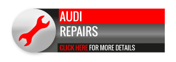 Black, grey and red Audi Repairs call to action button, with spanner image